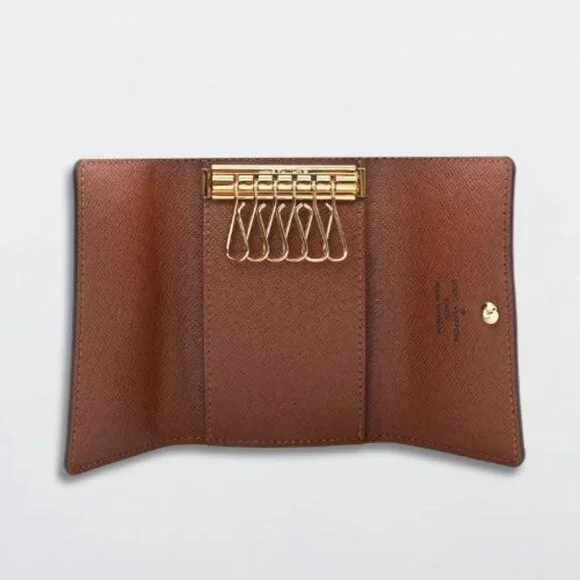 Louis Vuitton Six-Key Multicles Holder Signature Monogram Canvas Brown One Size - Picture 3 of 14